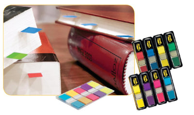 Indextabs 3M Post-it 6834 11,9x43,1mm assorti