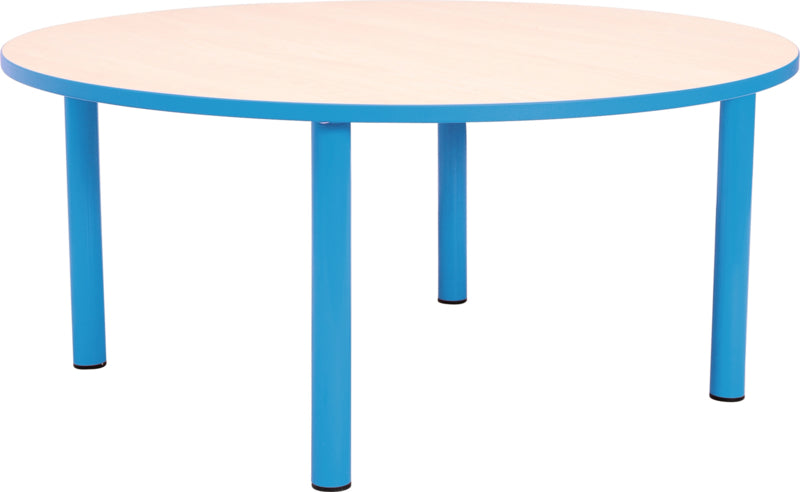 Ronde Quint-tafel 90 cm 40-58cm lichtblauw