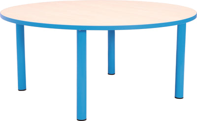 Ronde Quint-tafel 90 cm 40-58cm lichtblauw