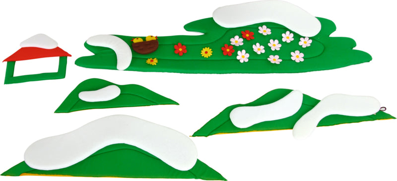 Muur decoratie appelboom 130x80cm - 4 Seizoenen