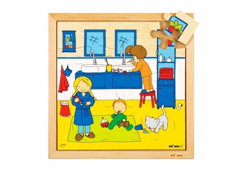 Puzzel tanden poetsen 25 dlg. 34x34 cm