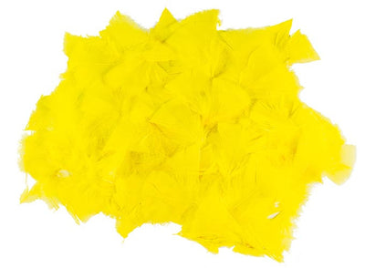 Veertjes geel 5-10 cm. 25 gram