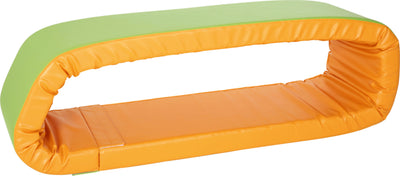 Foam kruip matras 50x350x8cm - Oranje/groen