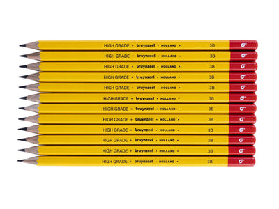 12 potloden Bruynzeel 3B