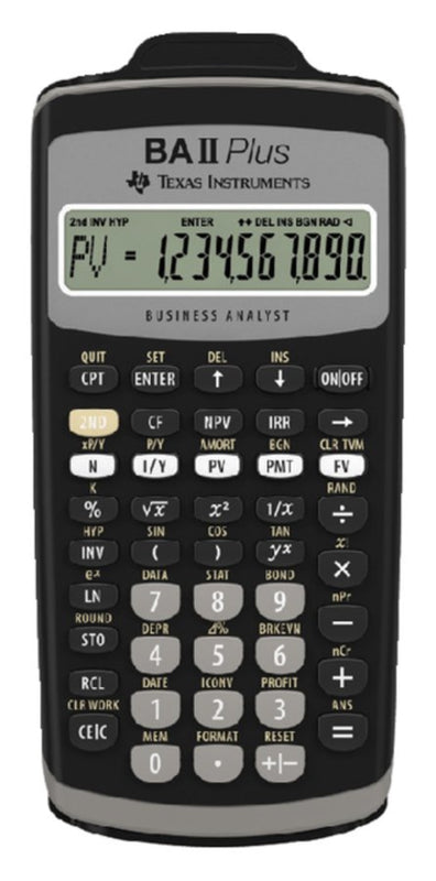 Rekenmachine TI Ba II plus