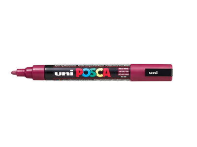 Verfstift Posca fijne punt 0.9 - 1.3 mm. wijnrood