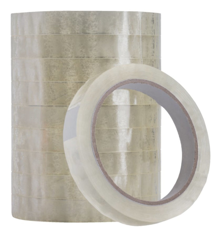 10 rol Plakband Quantore 15mmx66m transparant