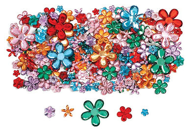 Strass stenen 300 stuks assorti - bloem