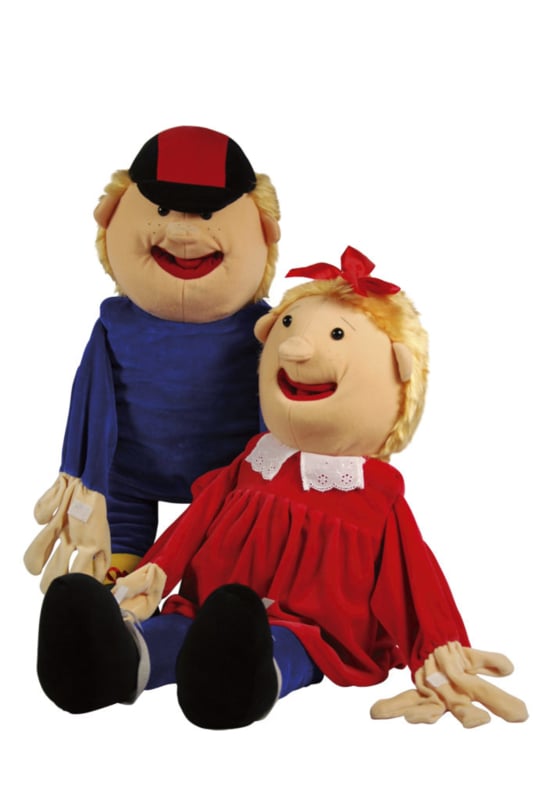 Handvertelpoppen Jongen/Meisje