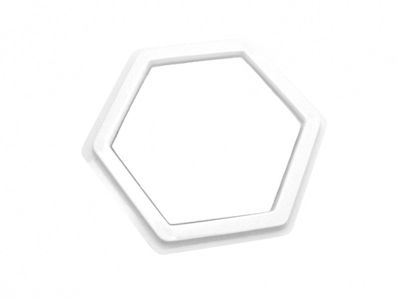 Stempelkussen zeshoekig diam.14cm blanco