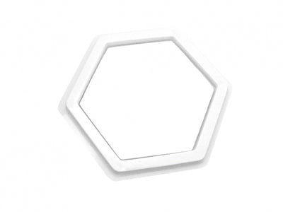 Stempelkussen zeshoekig diam.14cm blanco