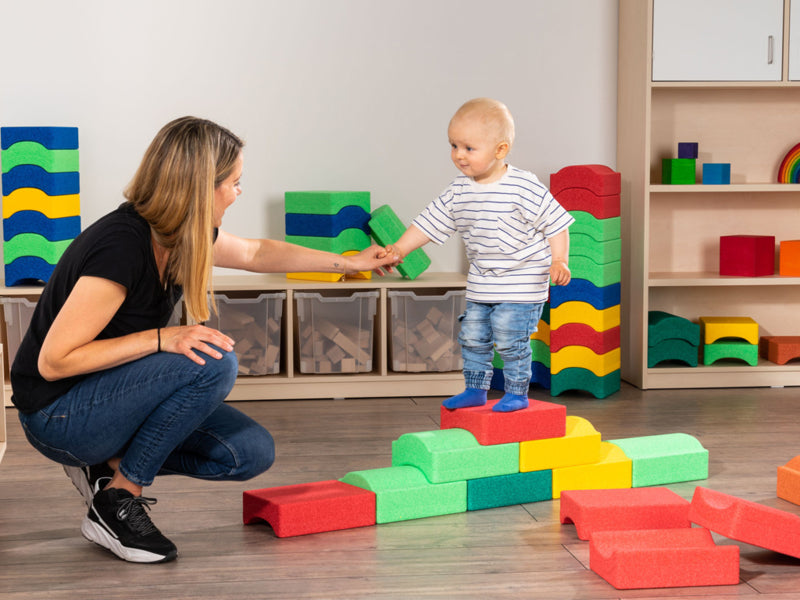 Bouwstenen gebogen, multifunctioneel 9 dlg.