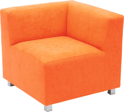 Flexi hoekbank, zithoogte 35 cm, oranje
