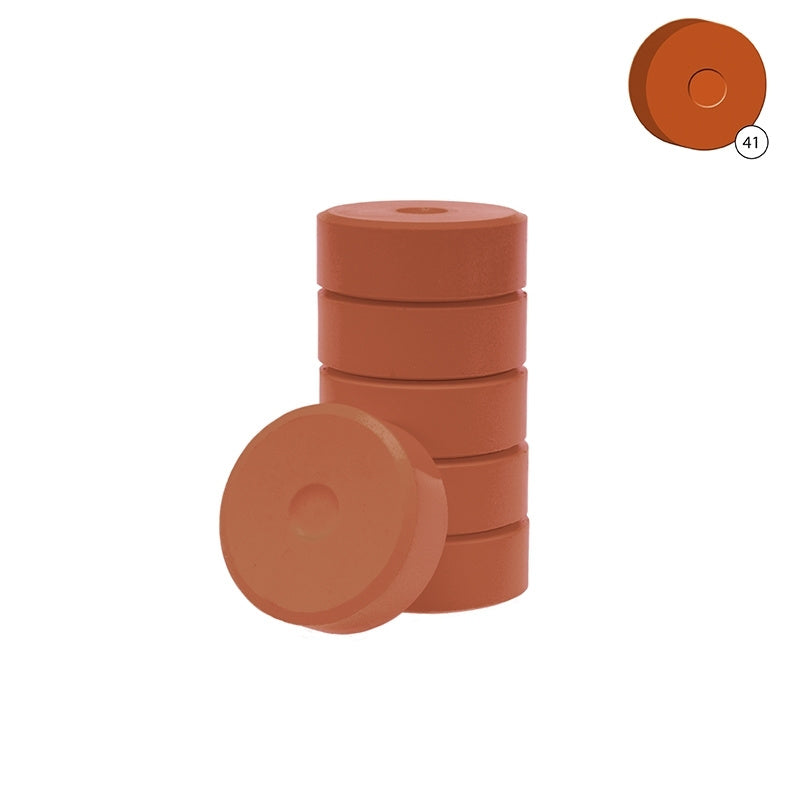 Colorall verfblokken Ø 5,5 cm 6 dlg - lichtbruin