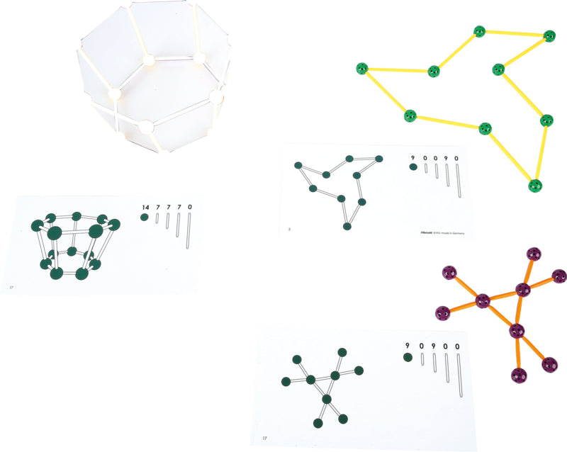 Ballen en stokken voor geometrische spellen