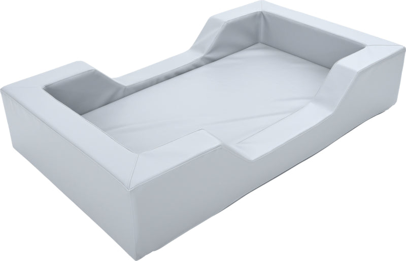 Foam bed met uitsparingen 128x75x25cm - Grijs