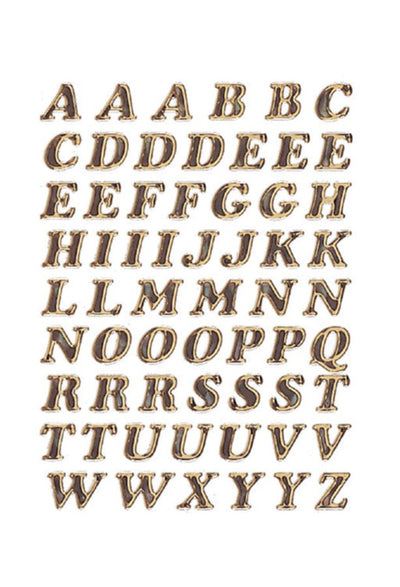 Etiket Herma 4192 8mm letters A-Z goudfolie 61stuks