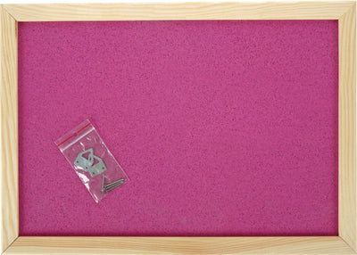 Prikbord 90 x 120 cm - roze