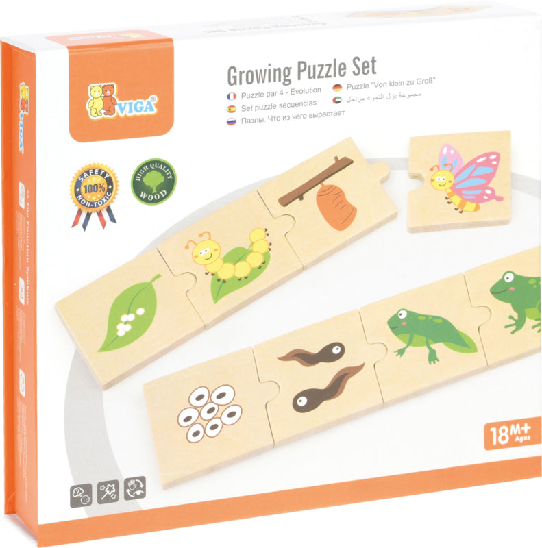 Cyclus puzzels dieren en planten