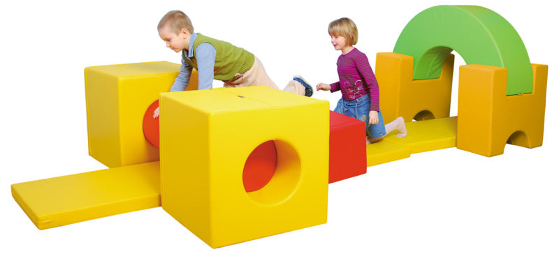 Foam cilinder klein 40x20 cm - Blauw