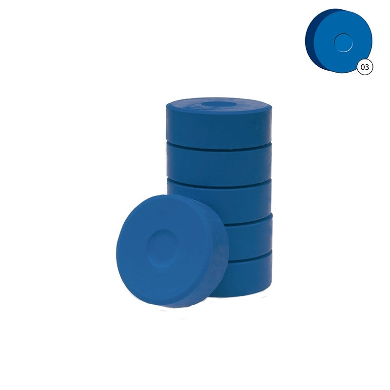 Colorall verfblokken Ø 5,5 cm 6 dlg - Donkerblauw