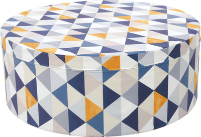 Poef driehoeken, diam. 80 cm
