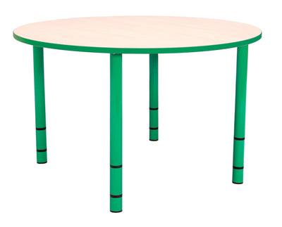 Ronde Quint-tafel 90 cm 40-58cm hoogte verstelbaar groen