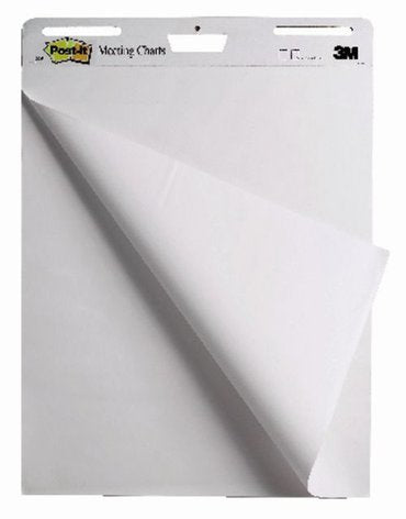 Meeting chart 3M Post-it 635x762mm blanco 4 pak