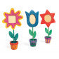 Fotolijstjes hout bloempot 16,5 cm | 12 stuks
