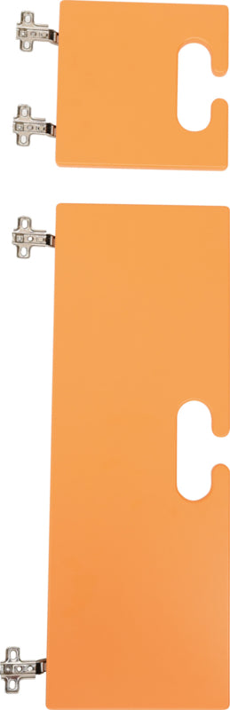 Kleine en grote deur voor kameleon garderobe- oranje