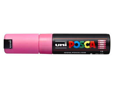 Verfstift Posca brede punt 4.5 - 5.5 mm. roze