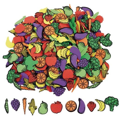 Foam stickers zelfklevend fruit 500 stuks