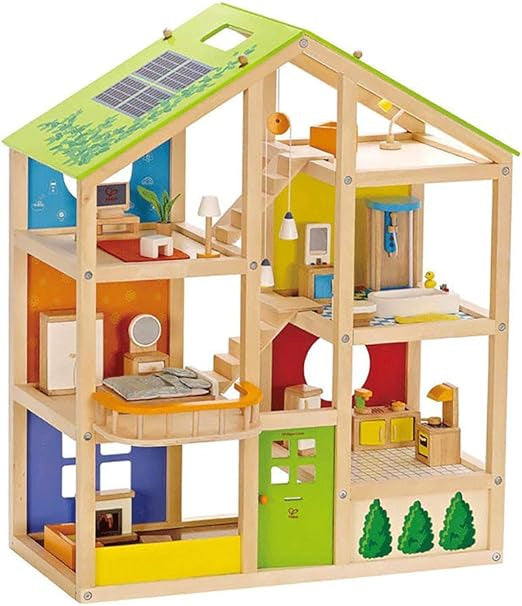 Poppenhuis alle seizoenen | HAPE | inclusief meubilair