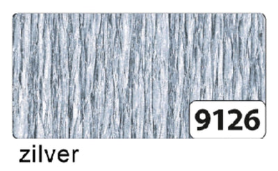 Crepepapier 250x50cm nr9126 zilver