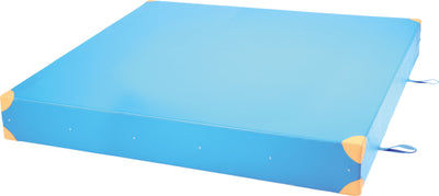 Dik gym matras afm. 200x200x25cm - blauw