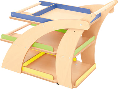 Knutselmateriaal trolley - berken