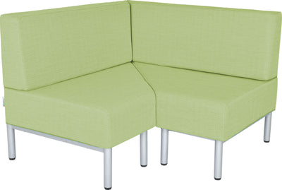 Interne hoekbank, brandvertragend 1, lichtgroen