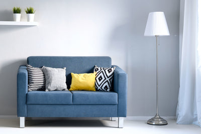 Relax bank marineblauw - vierkante poten