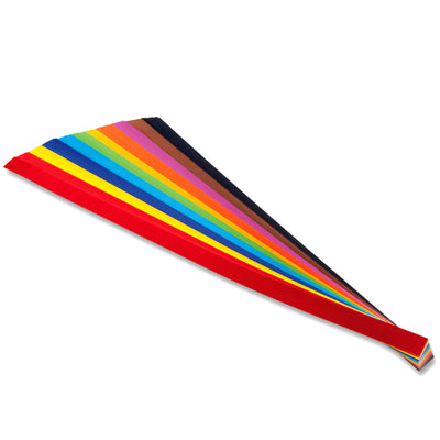 Vlechtrepen G1 120 grams 12 kleuren 50 x 1 cm - assorti