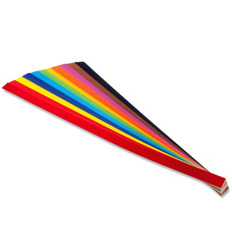 Vlechtrepen G1 120 grams 12 kleuren 50 x 1,5 cm - assorti