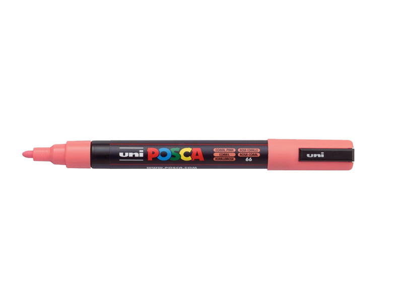 Verfstift Posca fijne punt 0.9 - 1.3 mm. koraal/roze