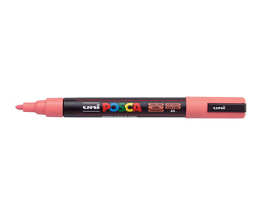 Verfstift Posca fijne punt 0.9 - 1.3 mm. koraal/roze