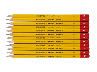 12 potloden Bruynzeel 5B