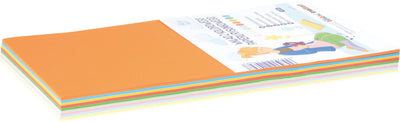 tekenpapier 80 grams 250vel 42x29,7cm 10 kleuren - Assorti