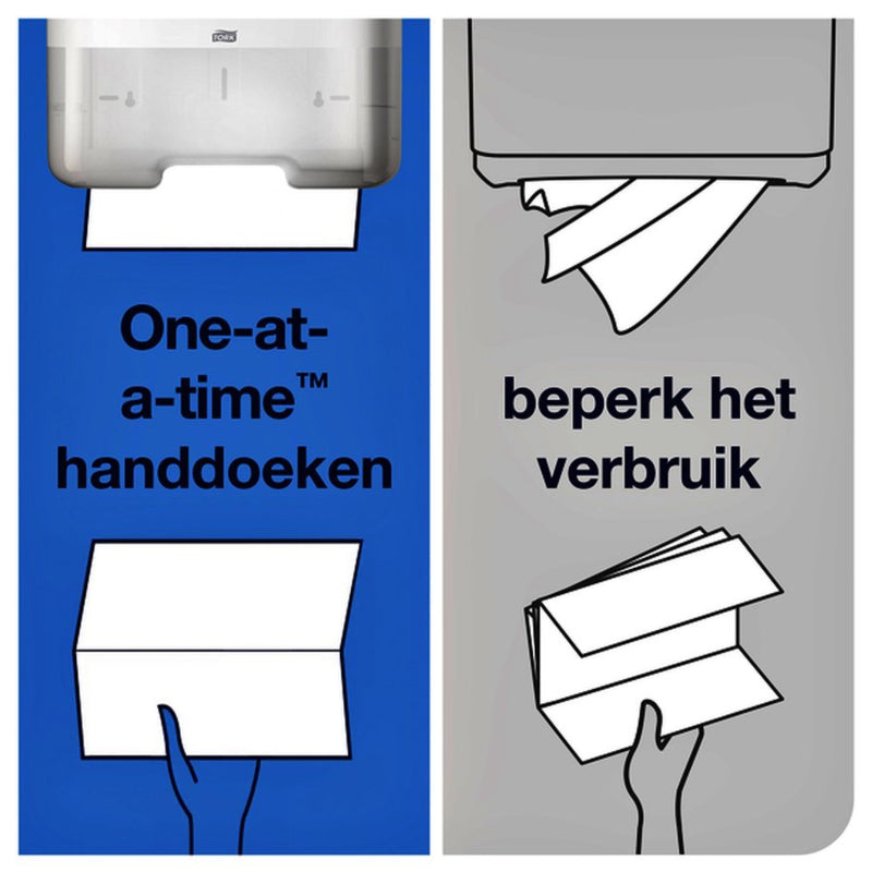 Dispenser Tork H3 553000 handdoekdispenser wit