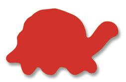 Plakfiguur jumbo assorti 200 stuks -Schildpad