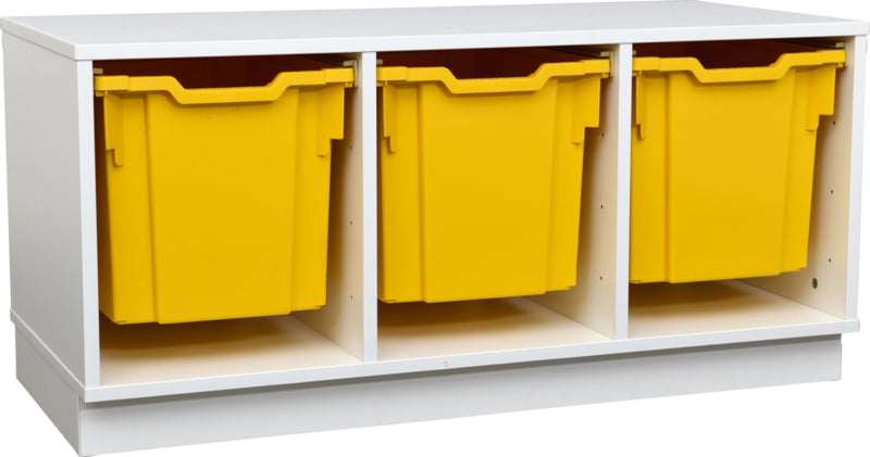 Quadro - S kast voor plastic bakken - met 2 tussenschotten