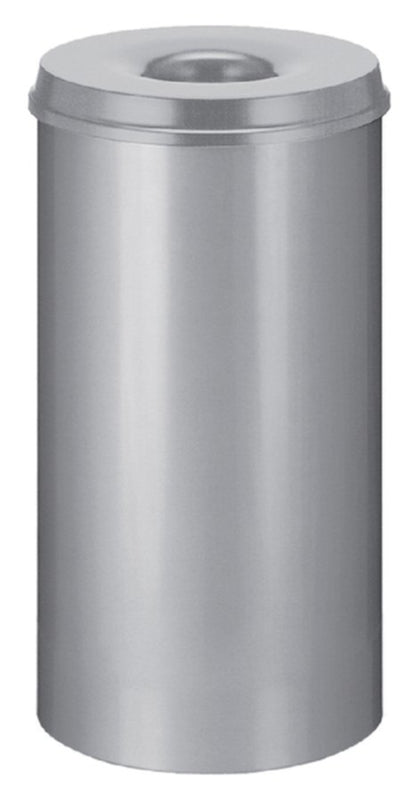 Papierbak met vlamdover Vepabins 50liter 33.5cm lichtgrijs