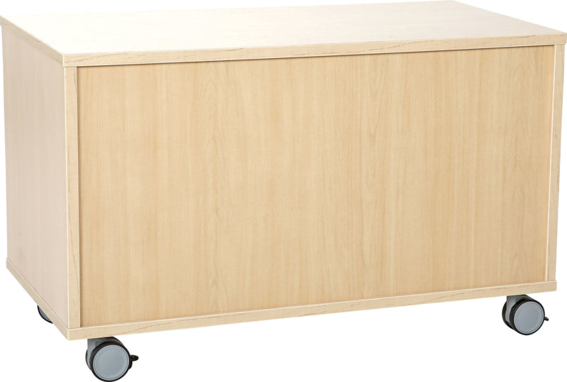 Quadro - S kast met 1 plank op wielen of plint
