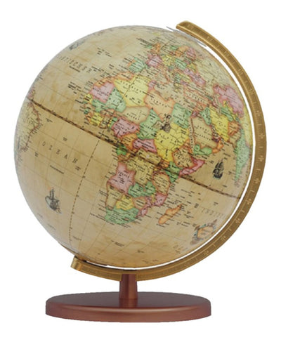 Globe Columbus Renaissance houten voet 30 cm.